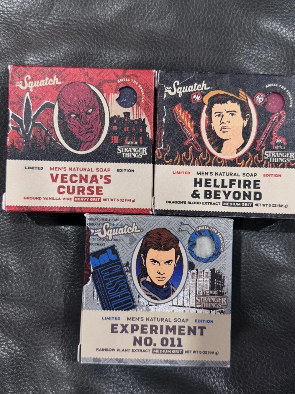 ✨ BRAND NEW & FACTORY SEALED BUNDLE ✨Dr. Squatch x Netflix Stranger Things Limit